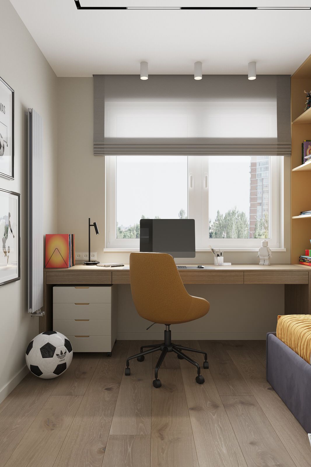 Обложка проекта: Детская комната юного поклонника футбола