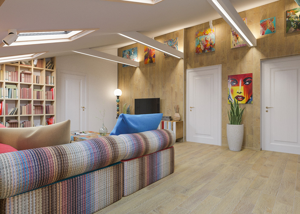 Двухэтажная квартира в стиле Яркая классика 340 м2