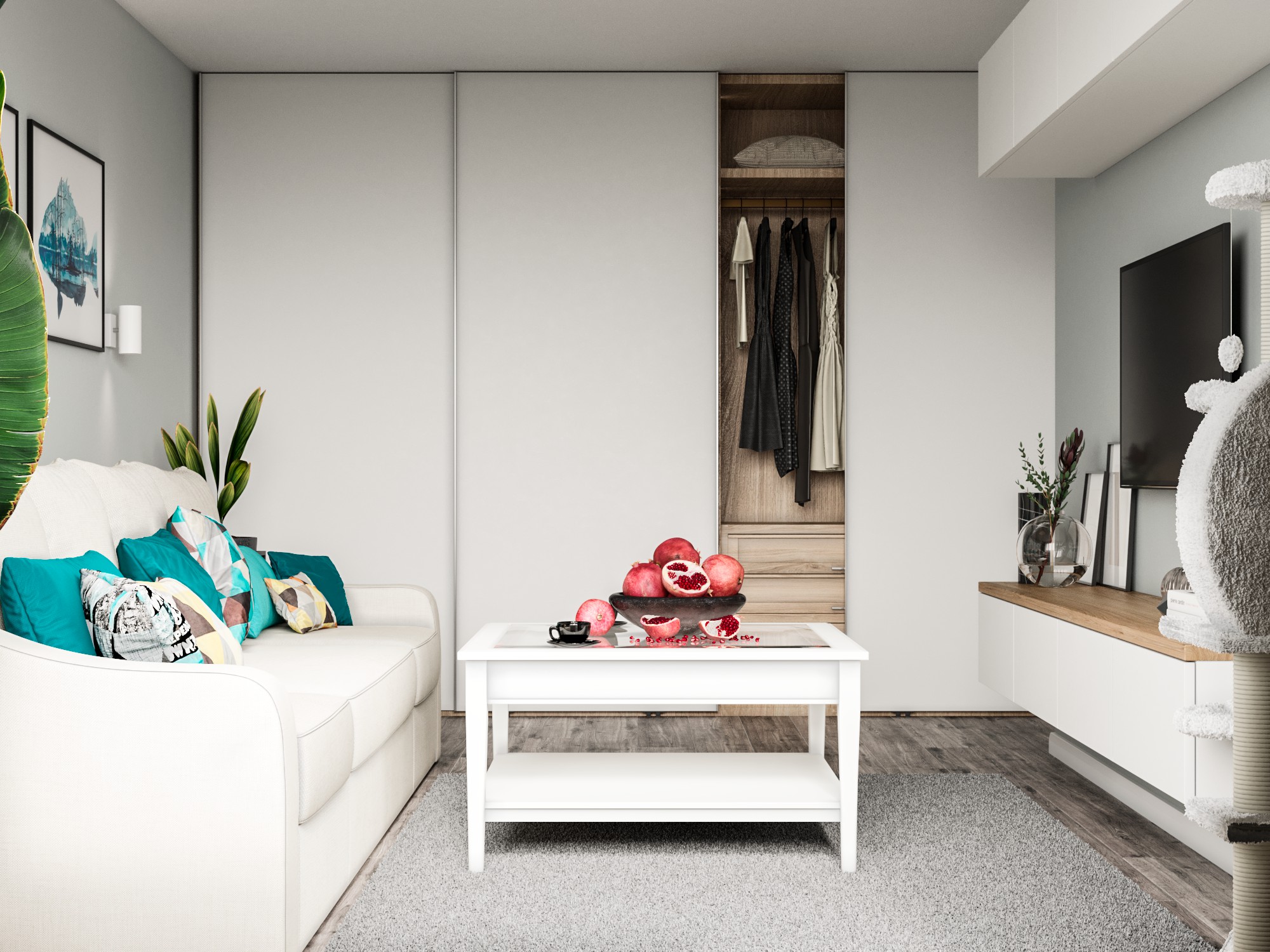 Дизайн - проект двухкомнатной "Брежневки" в г. Москва