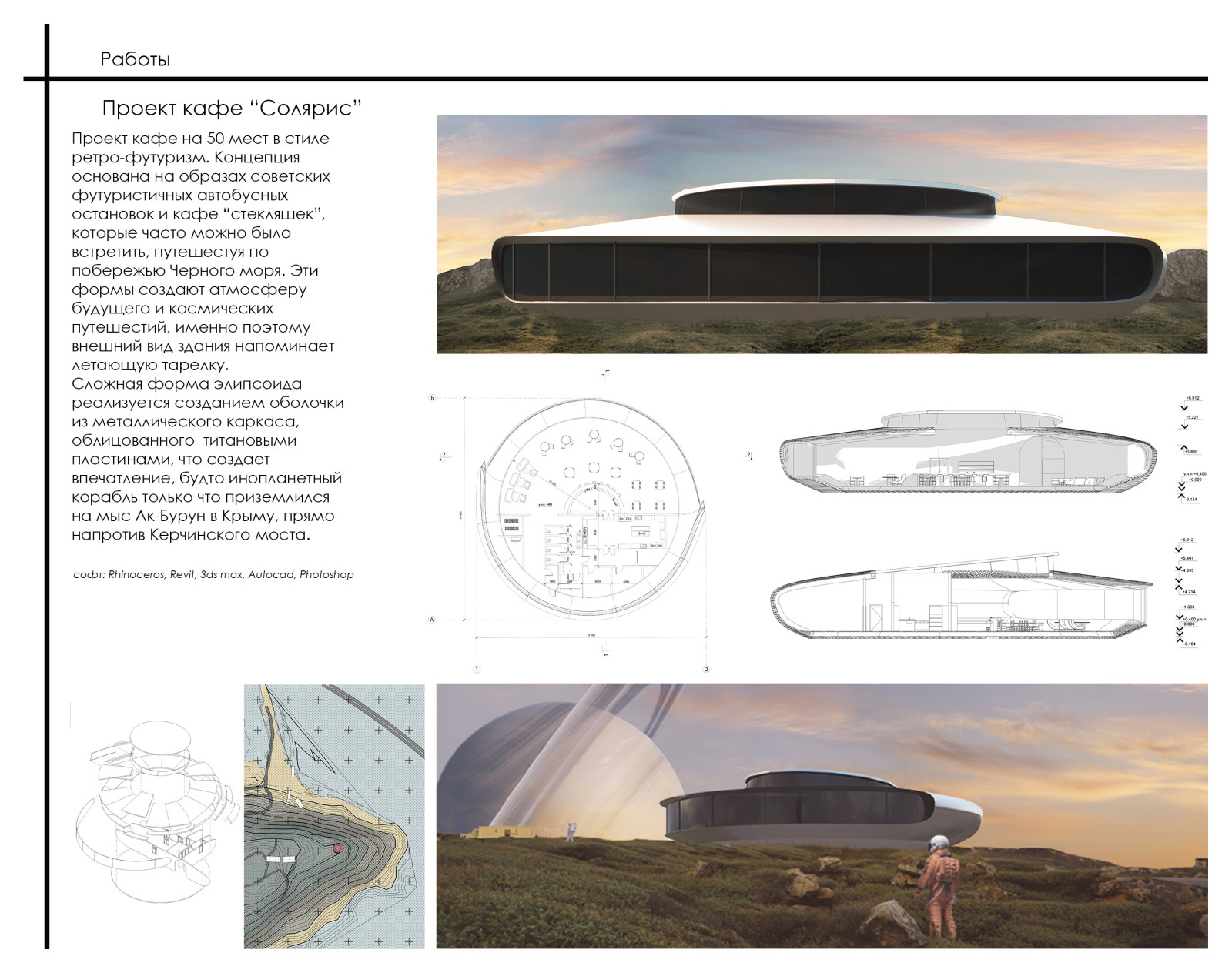 Эскизный проект кафе