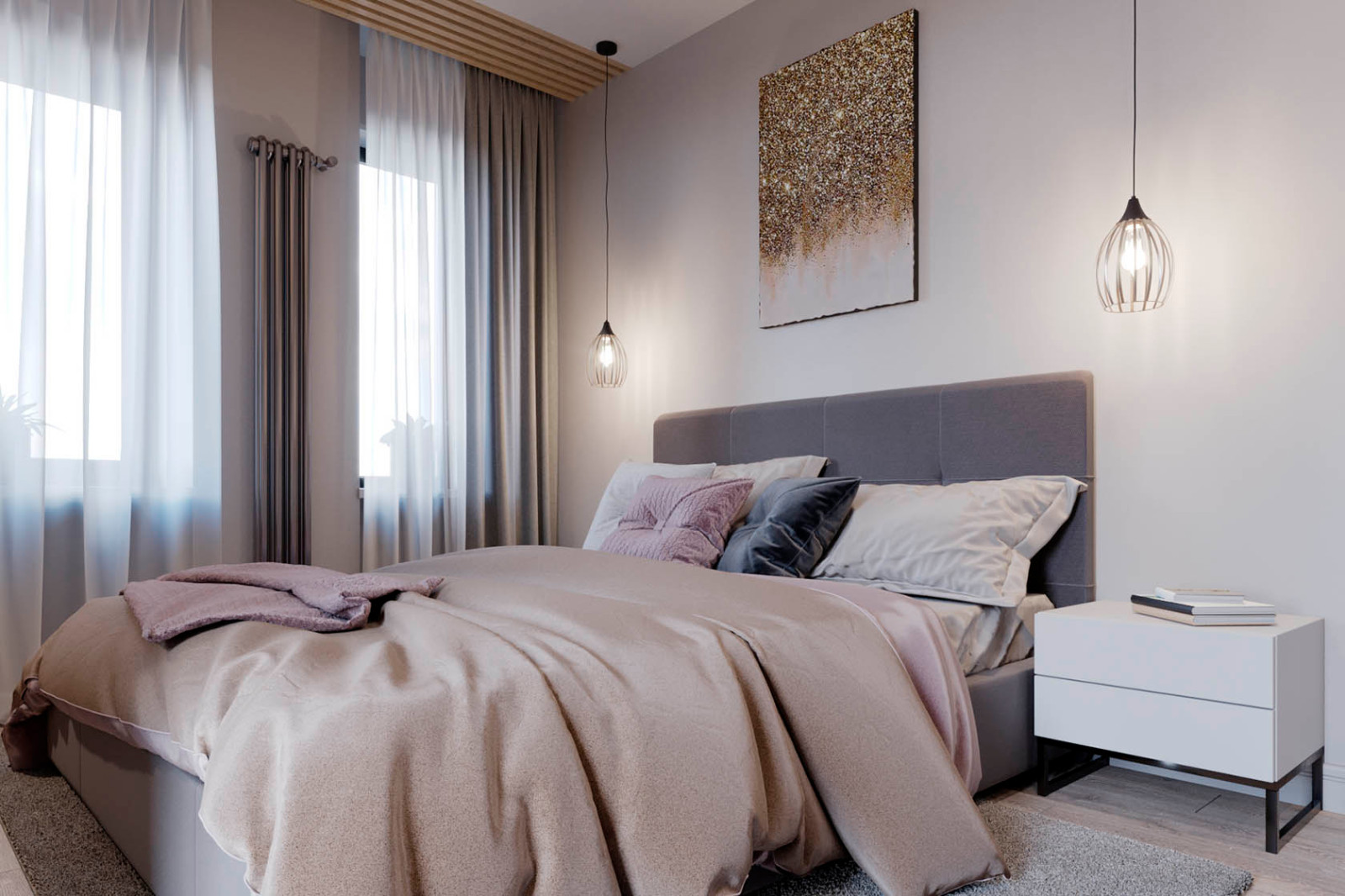 Интерьер квартиры в кремовых тонах