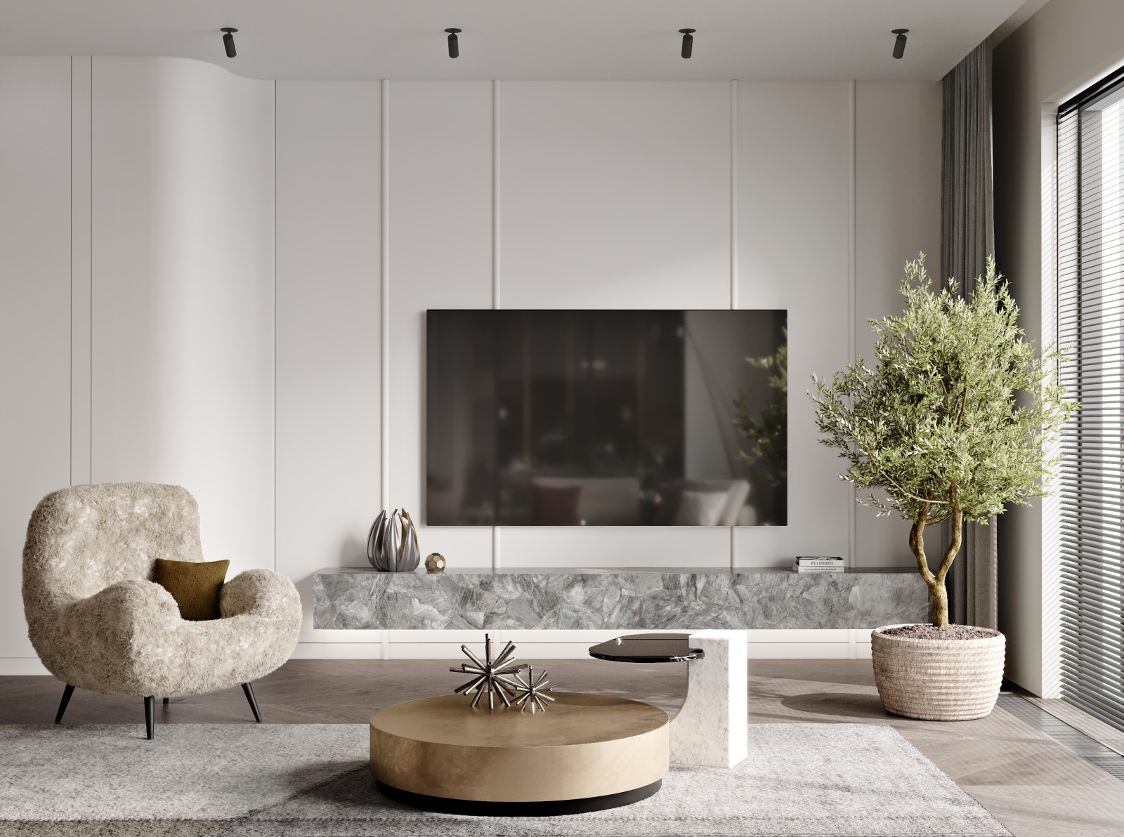 Дизайн - проект апартаментов в современном стиле