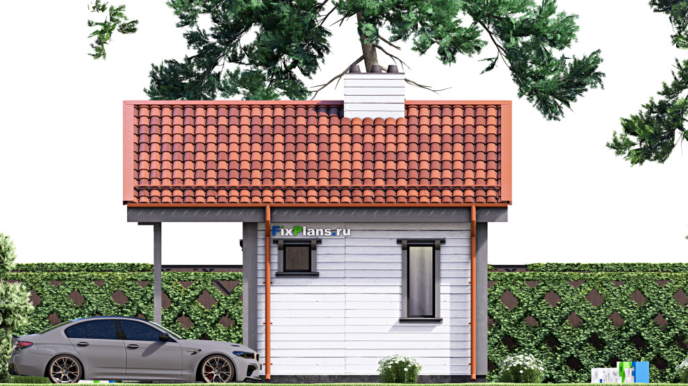 Проект одноэтажного дома 6х7м S29м2 F-15524