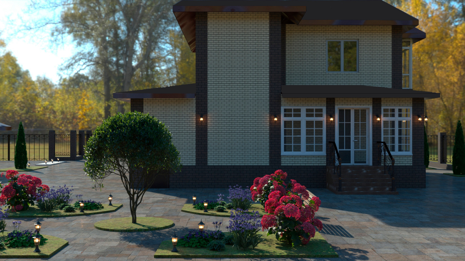 Обложка проекта: Визуализация экстерьера
