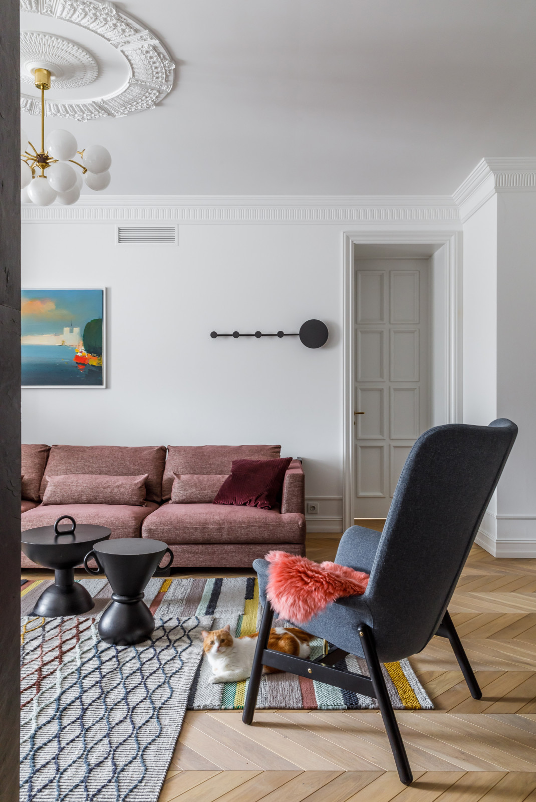 Обложка проекта: ГИПСОВАЯ ЛЕПНИНА АВРОРА в проекте дизайнера Аллы Куницы - квартира в Краснодаре