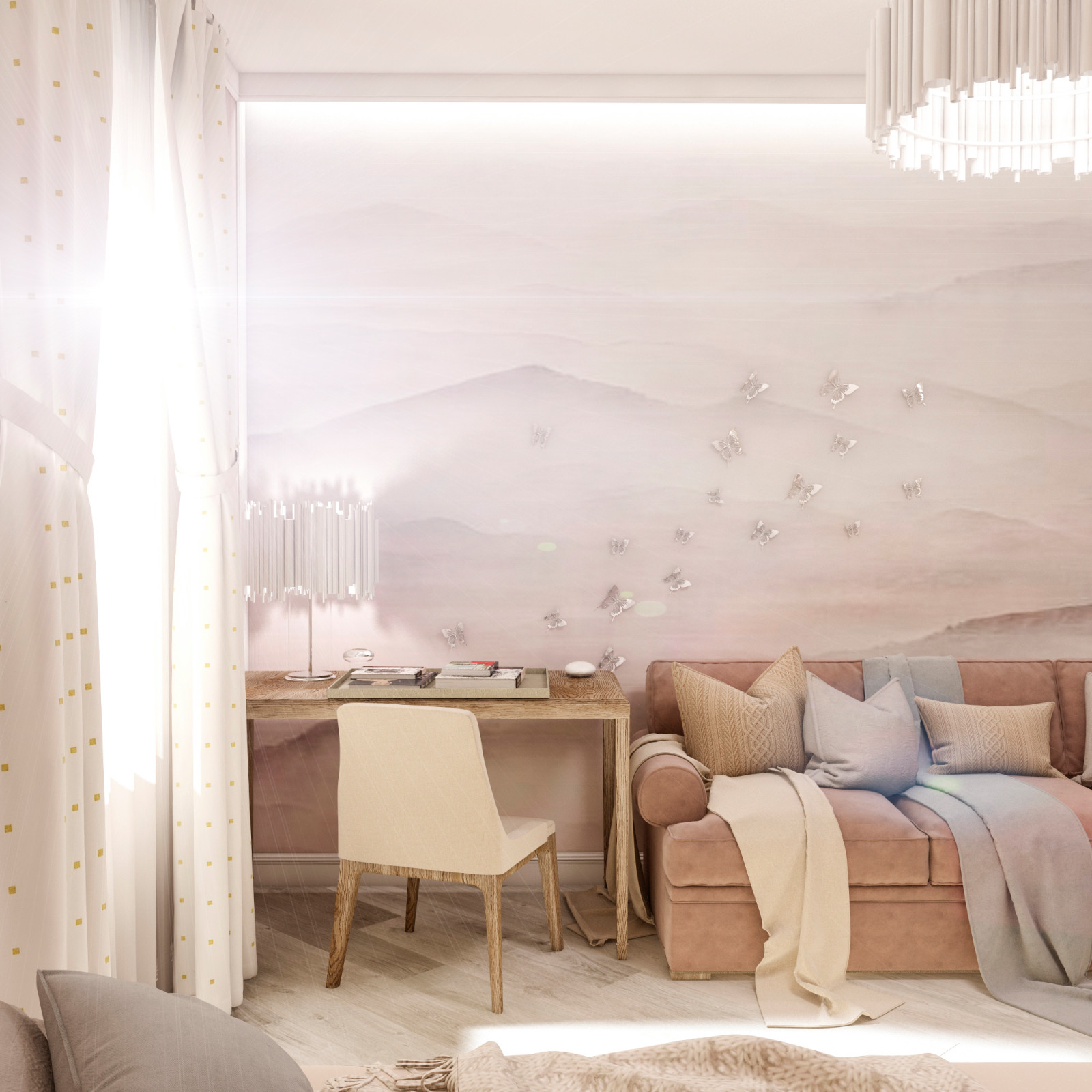 Интерьер загородного дома "Весенняя"