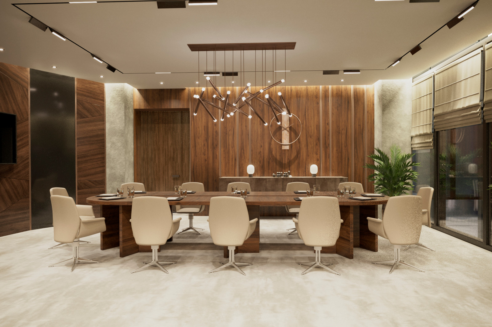 Блок директора в офисе