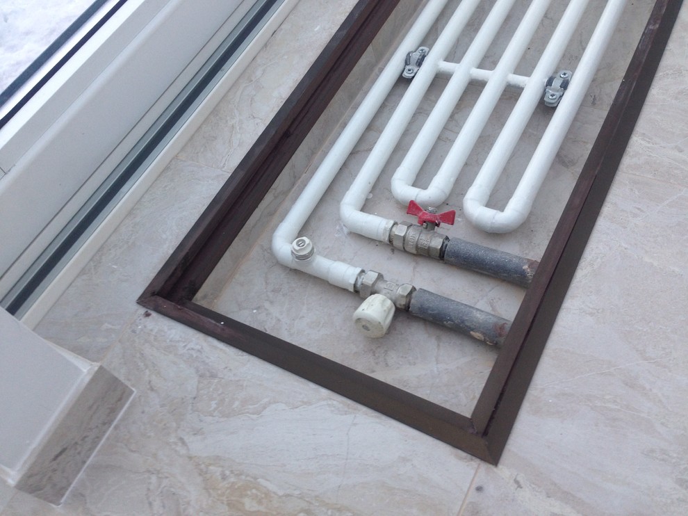 Двери "гармошки" из системы "Алютех"