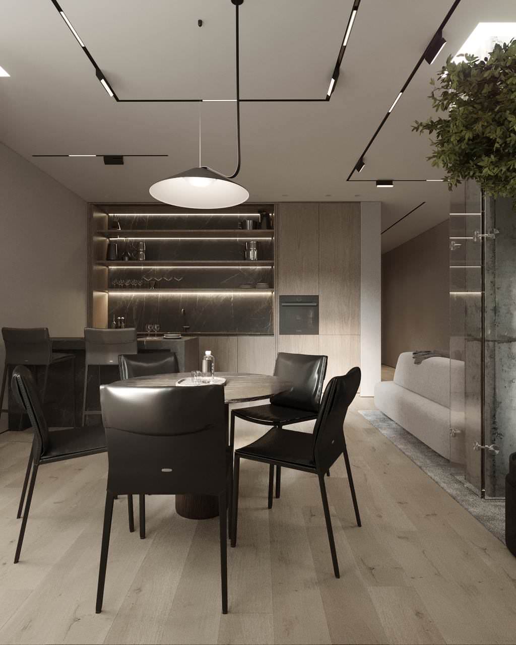 Обложка проекта: Интерьер гостиной в минимализме