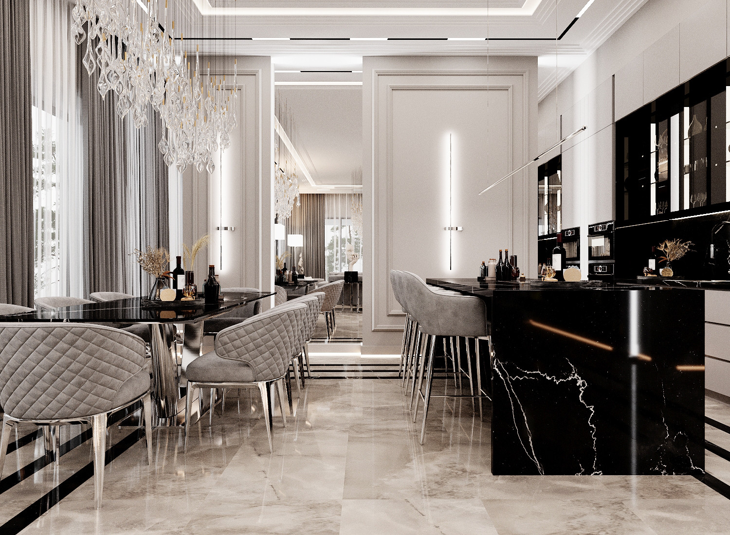 Дизайн гостиной в частном доме