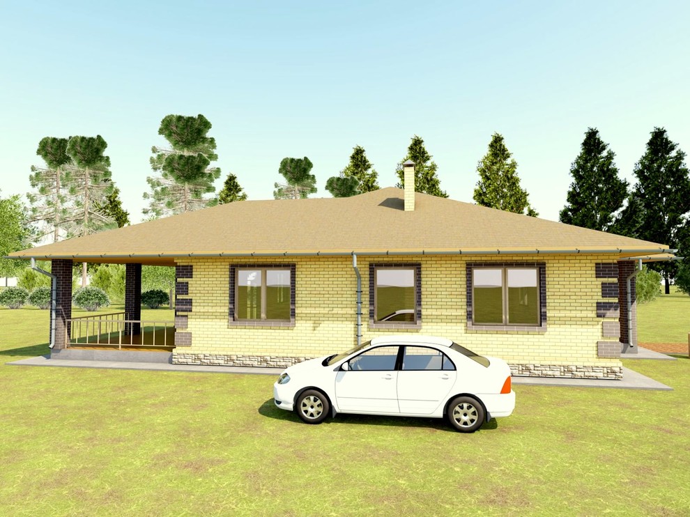 Обложка проекта: дом 1-этажный кирпичный