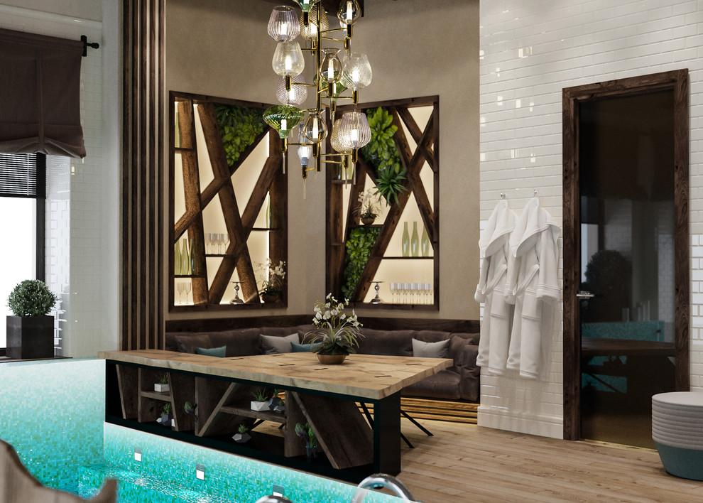 Современная интерпретация шале, просторный загородный дом