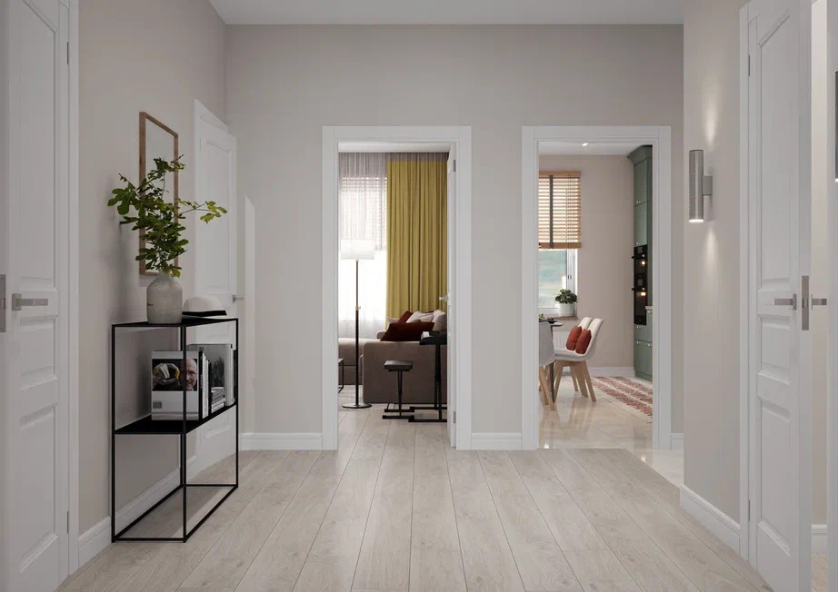 Ремонт квартиры 78 м2 в современном стиле с элементами сканди