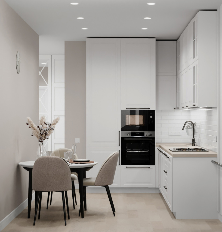 Обложка проекта: Кухня-гостиная 18 кв. м. в скандинавском стиле