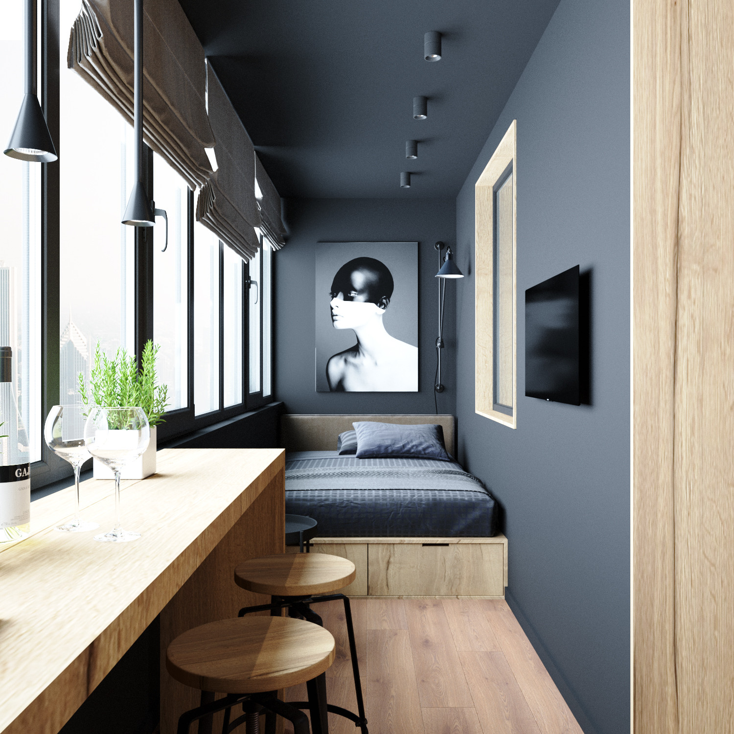 Лофт для молодой семьи