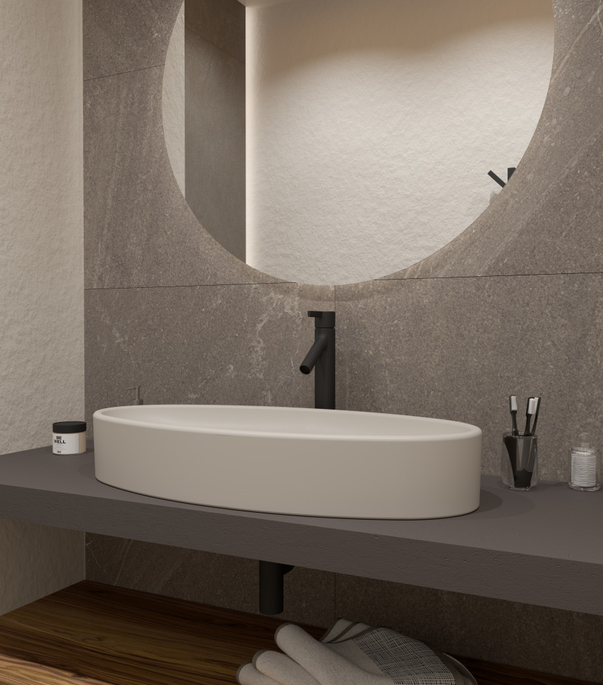 Обложка проекта: Санузел в стиле джапанди из дизайн-проекта в ЖК Hill8, Москва