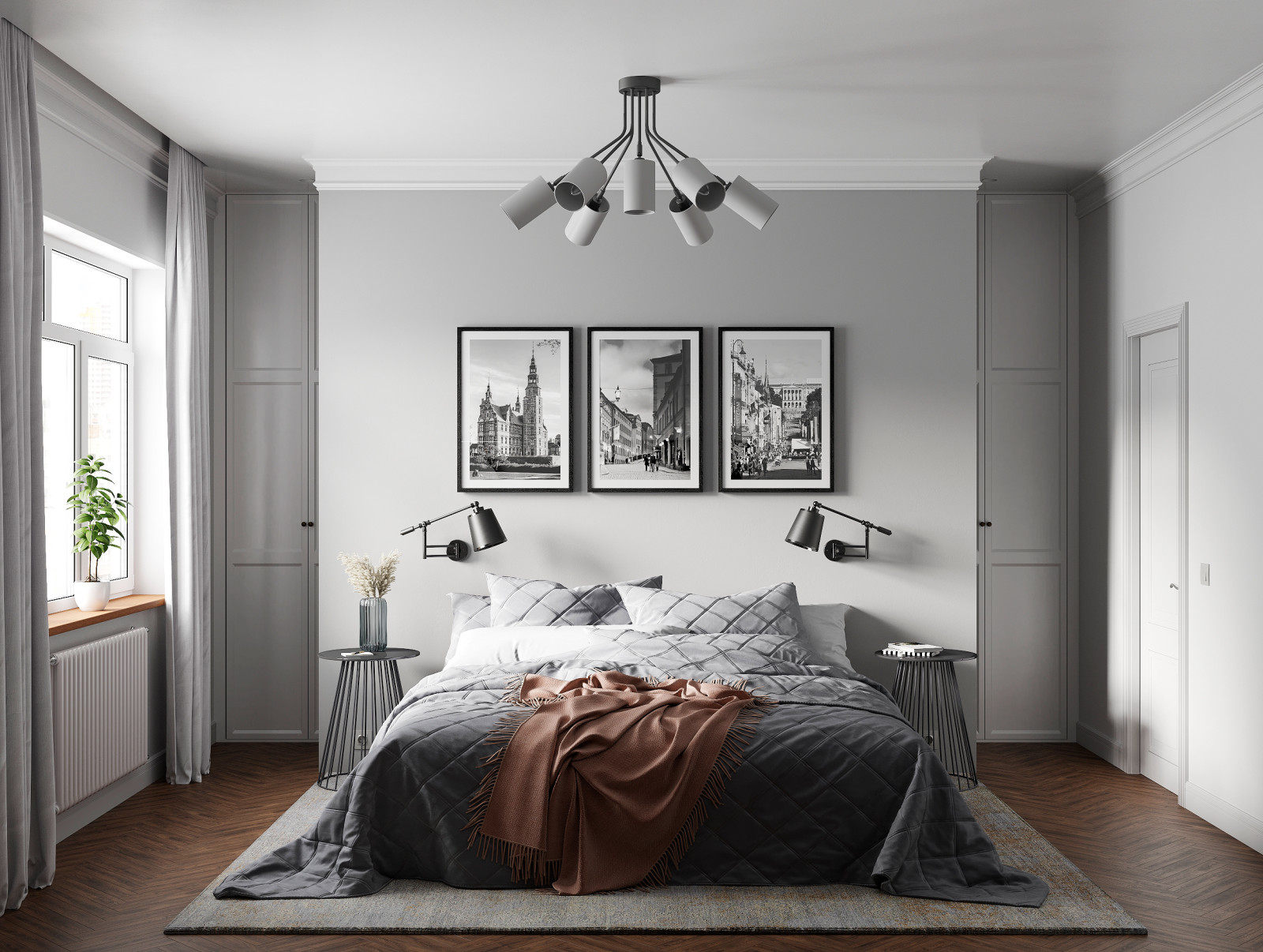 Обложка проекта: Спальня в скандинавском стиле