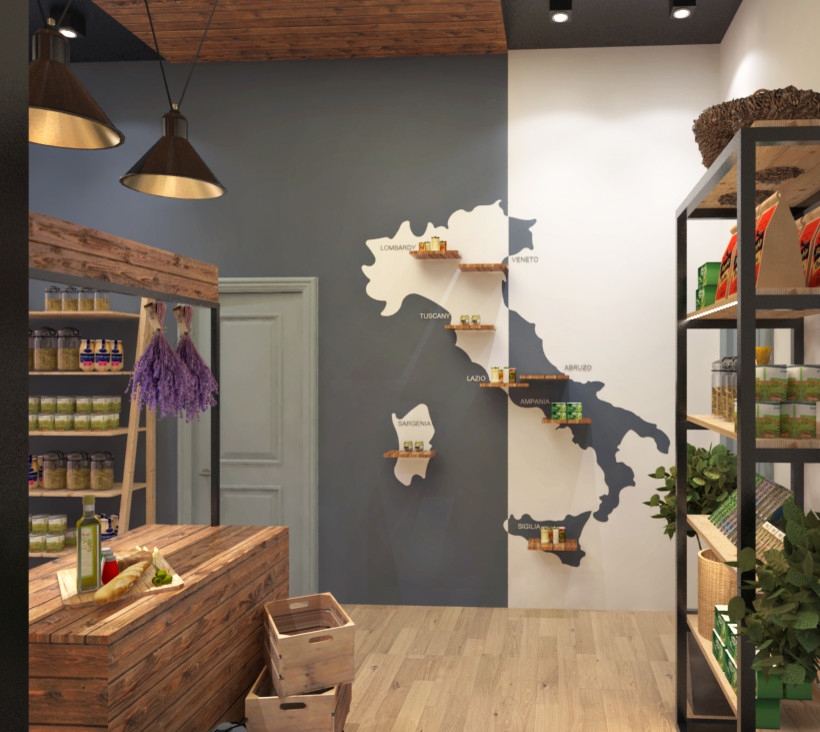 Дизайн-проект кафе от «Strekoza Design»