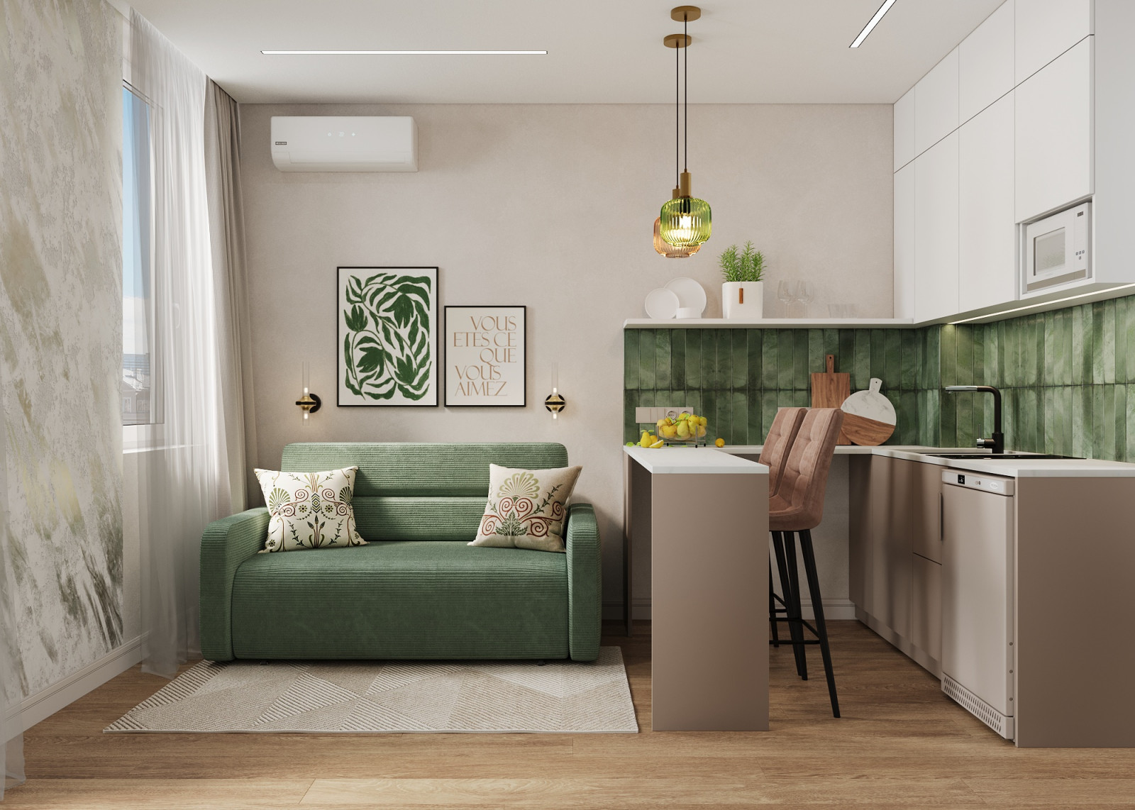 Обложка проекта: Квартира студия для аренды