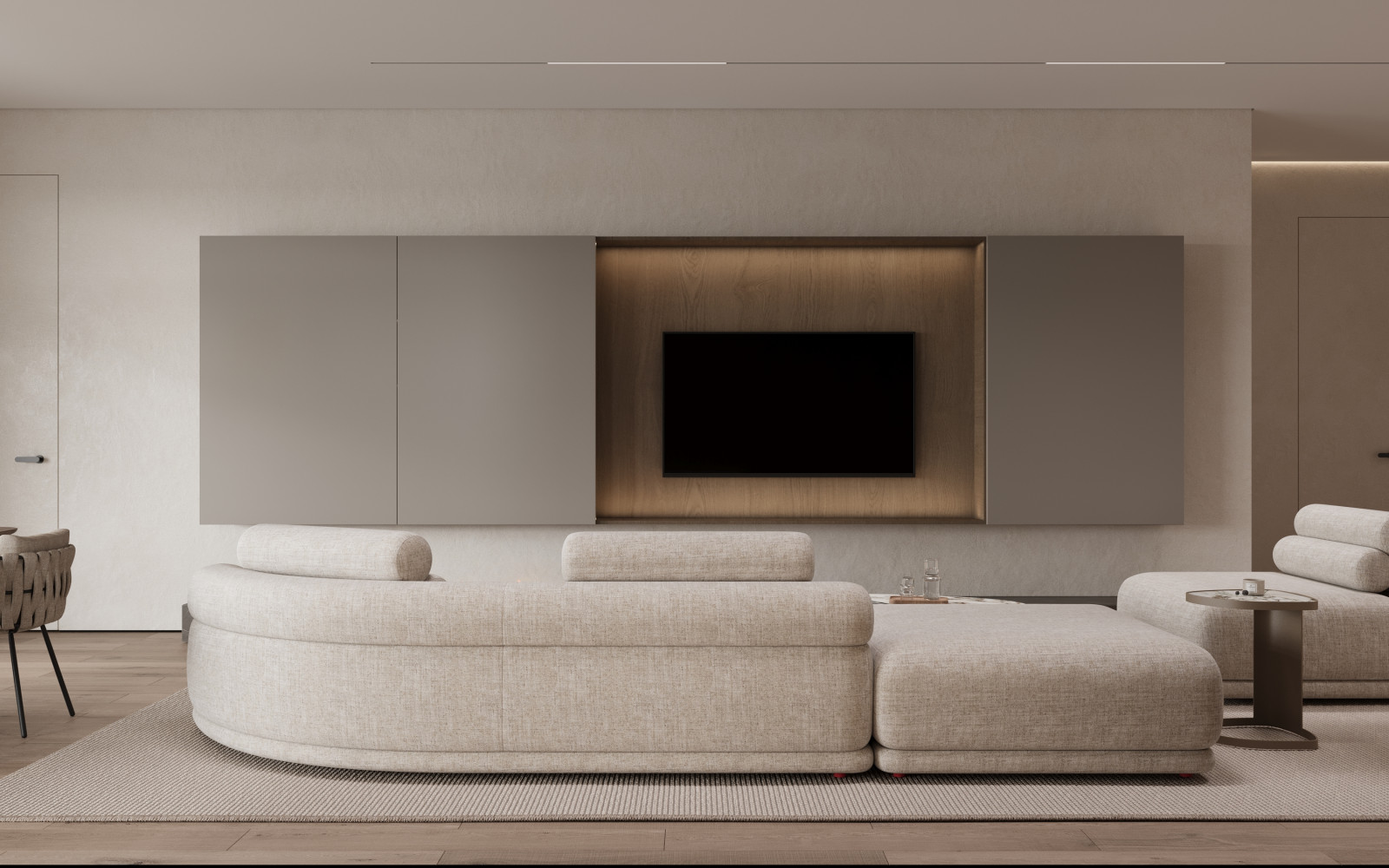 Коттедж (240 кв). Кухня-гостиная