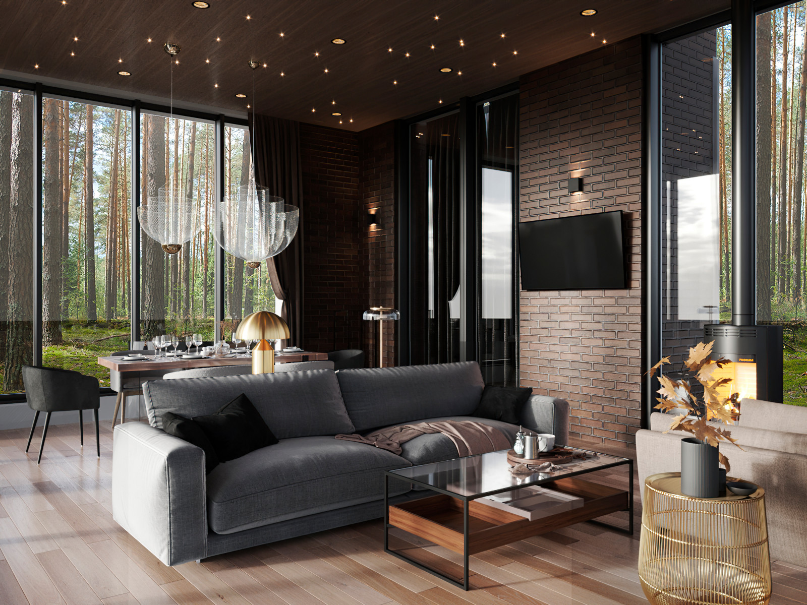 Терраса в сосновом бору