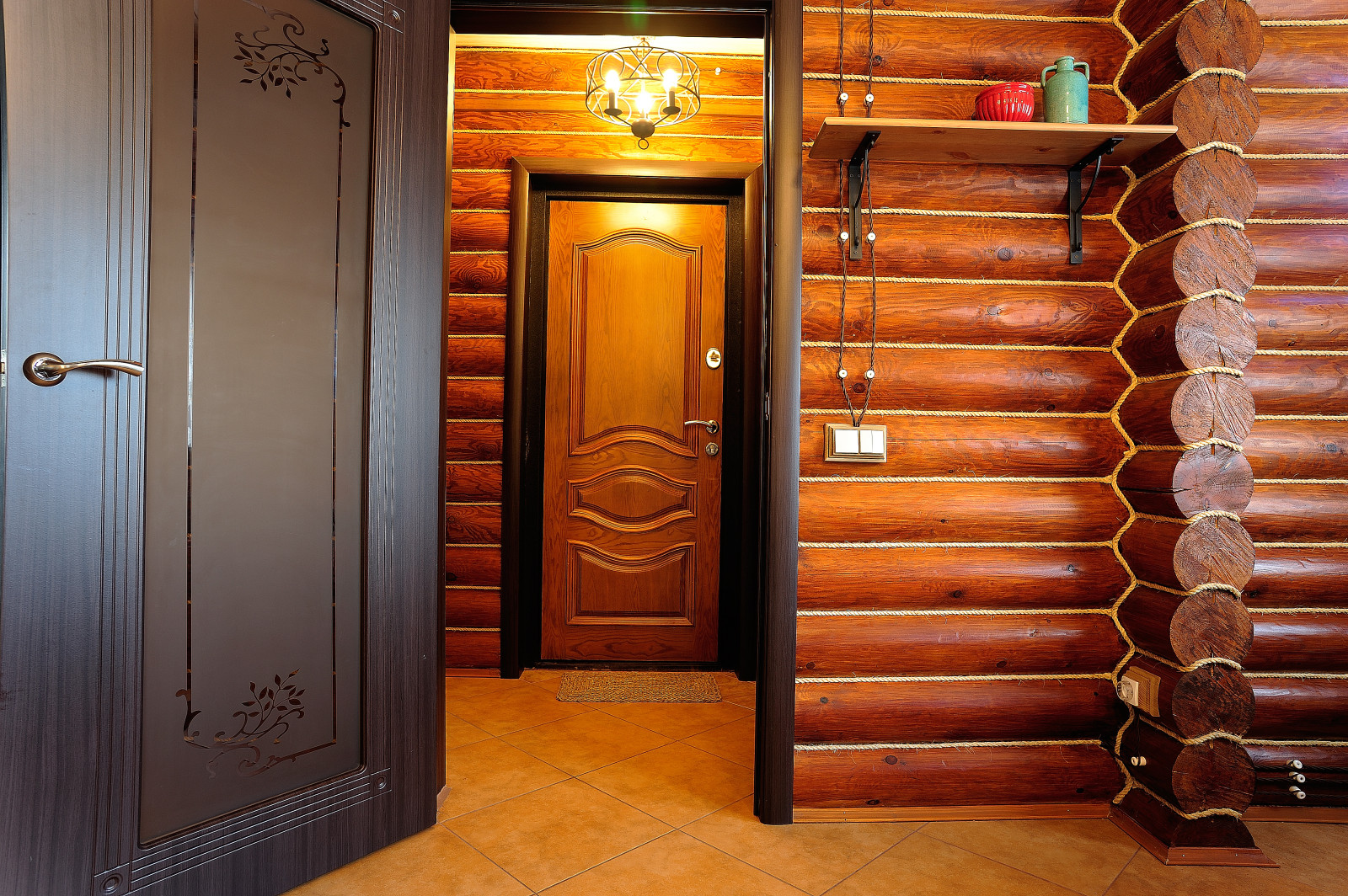 Бревенчатый дом для гостей