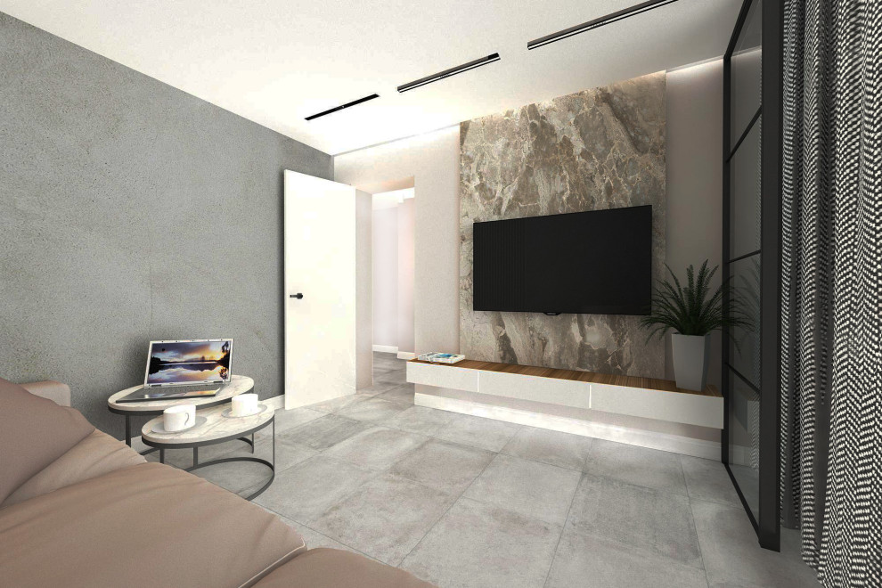 2 х комнатная квартира в стиле лофт с минимализмом