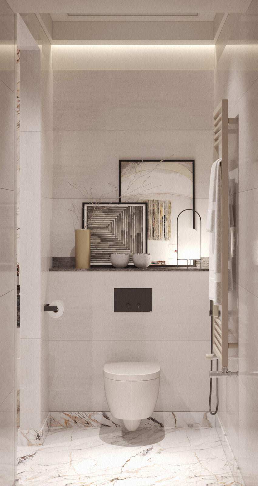 Обложка проекта: Монохромный интерьер с яркими акцентами