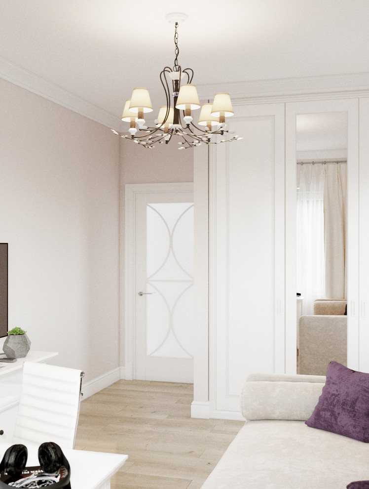 Современная классика в пастельных тонах. ЖК Рассказово, 100 кв.м.