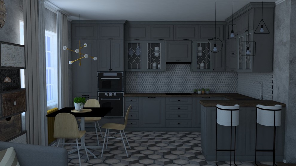 Интерьер гостинной поселок Южный