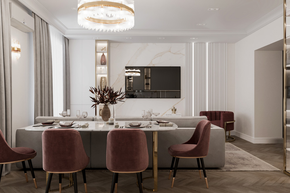 Столичный, 3х комнатный дом, классика с элементами Арт Деко