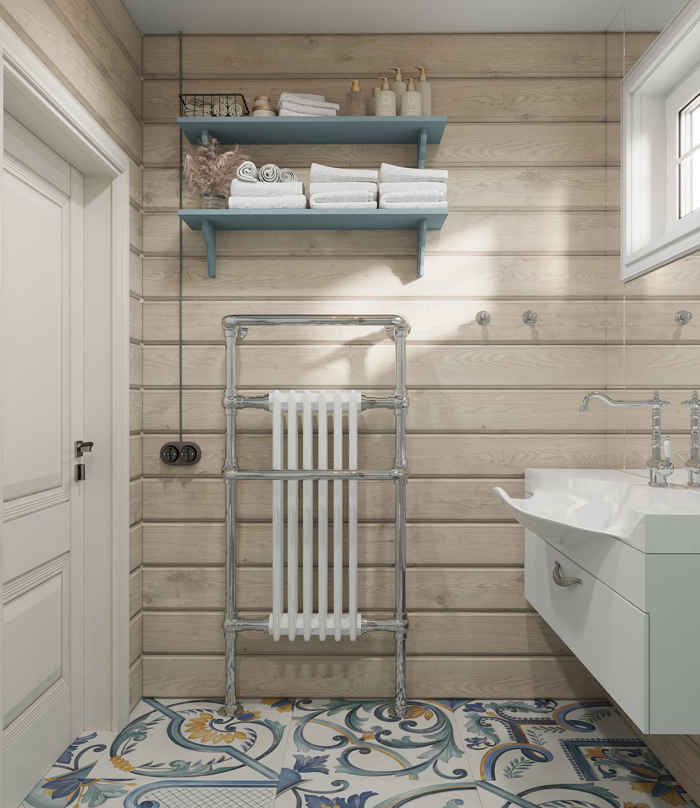 Дизайн интерьера срубного дома