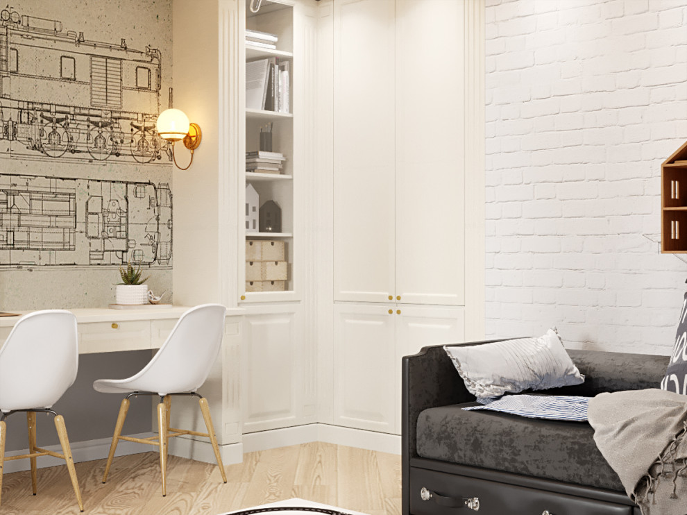 Обложка проекта: Детская для мальчика ( реконструкция кабинета)