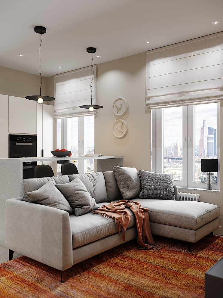 ЖК Big Time - 68 кв.м. (кухня-гостиная, коридор, гардеробные)