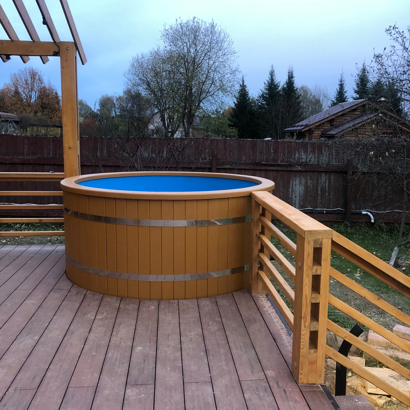 Ограждение террасы, купель