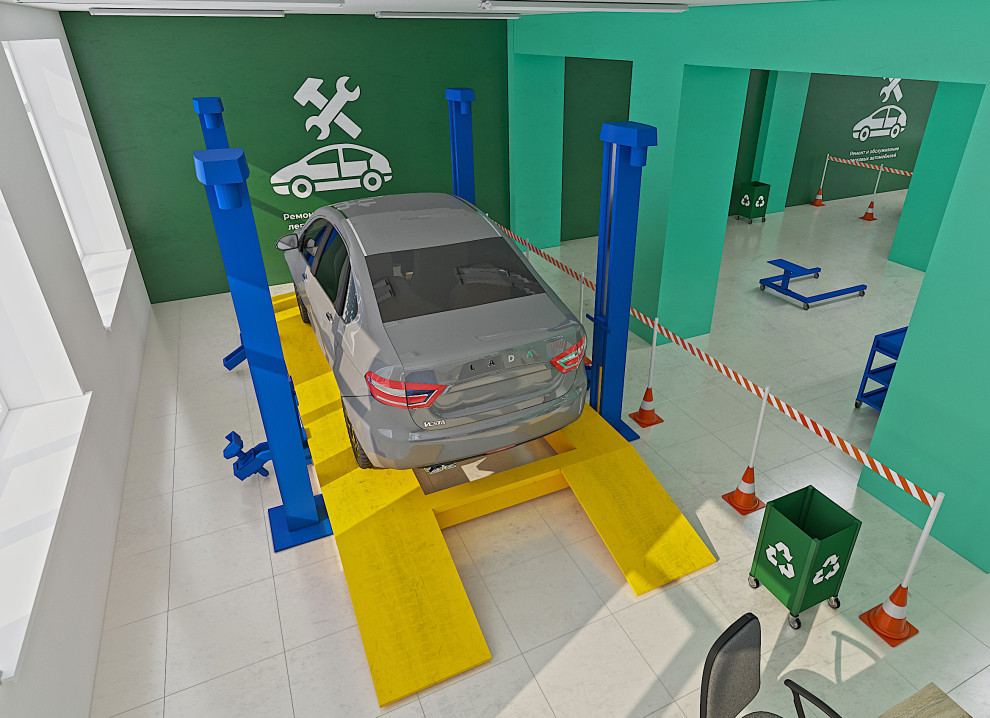 Обложка проекта: Дизайн-оформление мастерских по утвержденной стилистике Министерства образования