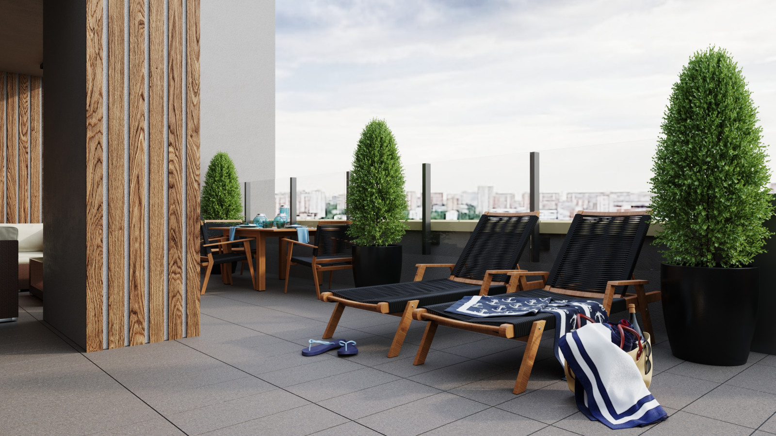 Двухуровневая квартира с террасой