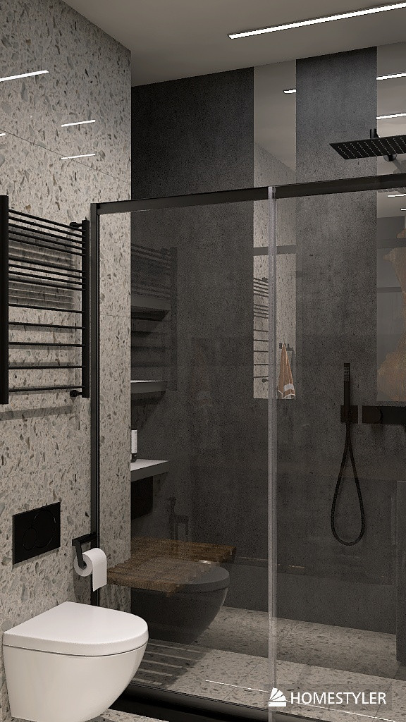 Однокомнатная квартира в стиле Industrial для режиссера с большим псом