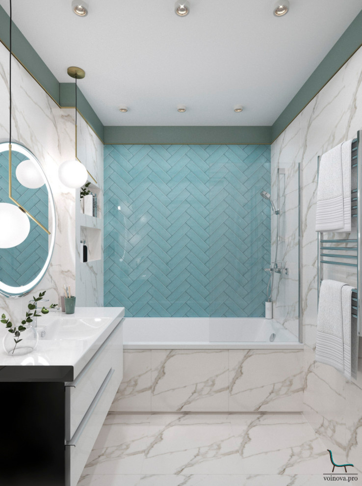 Обложка проекта: Ванная комната с акцентами