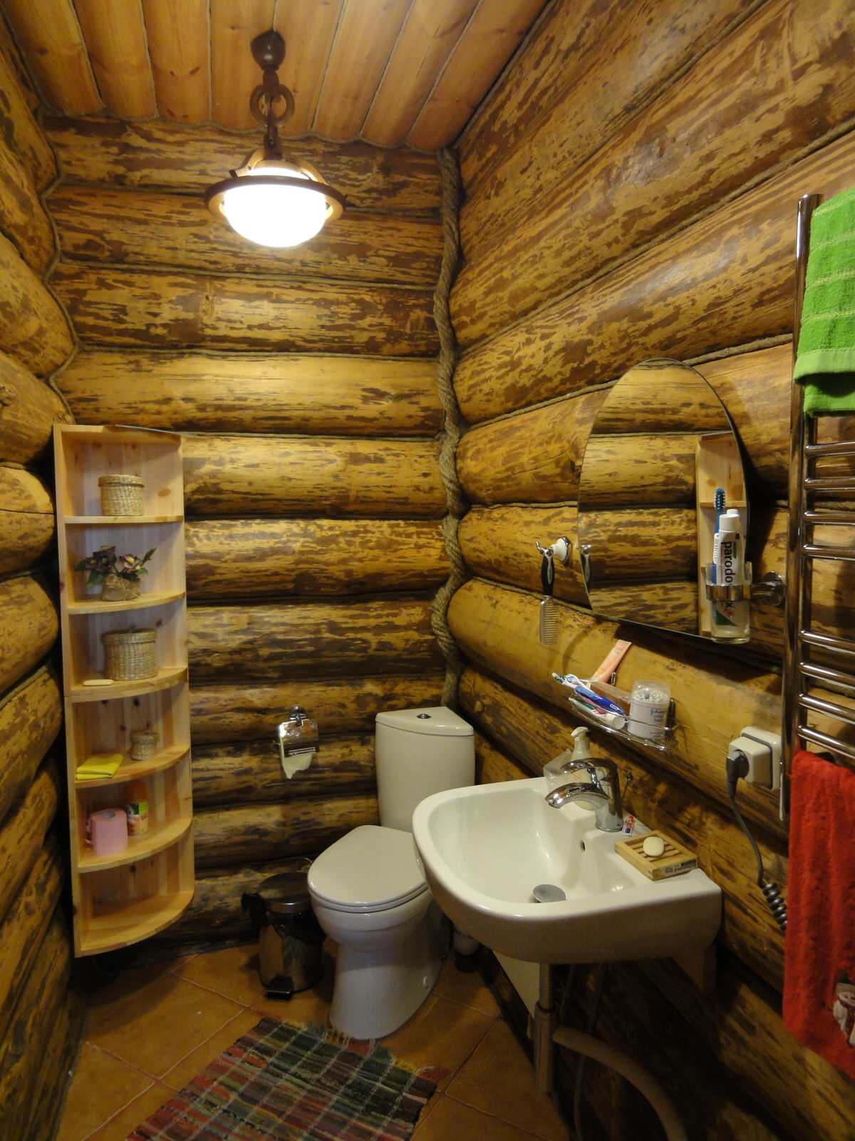 Интерьер бревенчатого дома