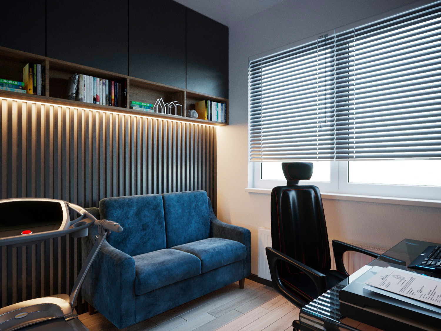 2х Уровневая квартира 90м2 в г. Пионерском Кабинет