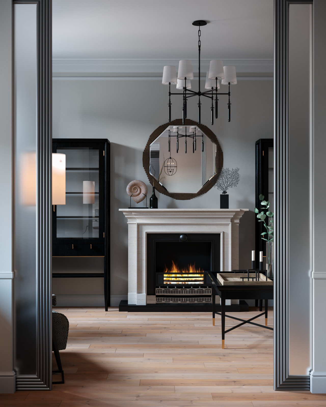 Визуализация кухни-гостиной