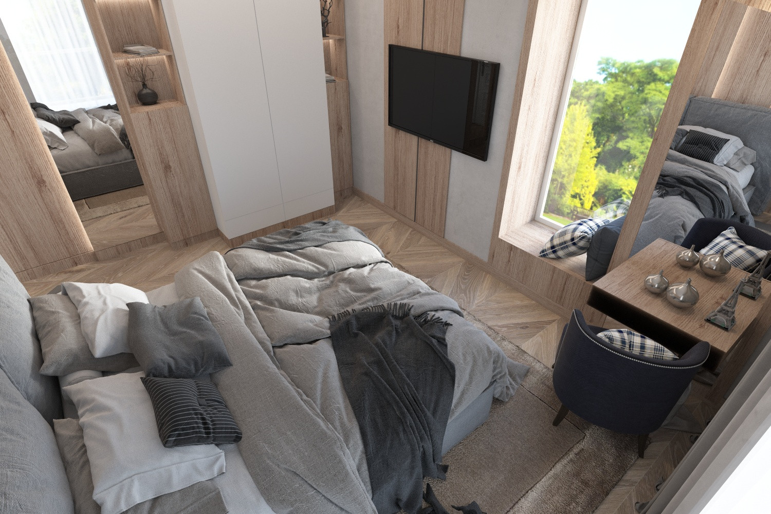 Мансардные этажи и интерьеры в них