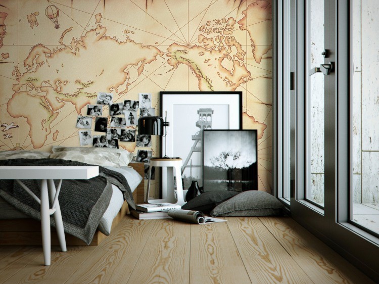 Карты в интерьере