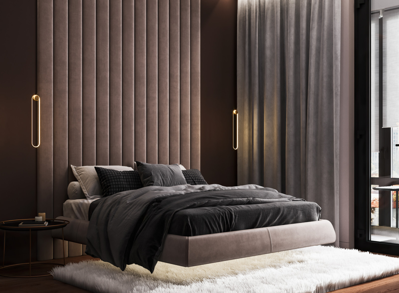 Шоколадно-кофейная квартира для семьи с ребенком в ЖК 1147