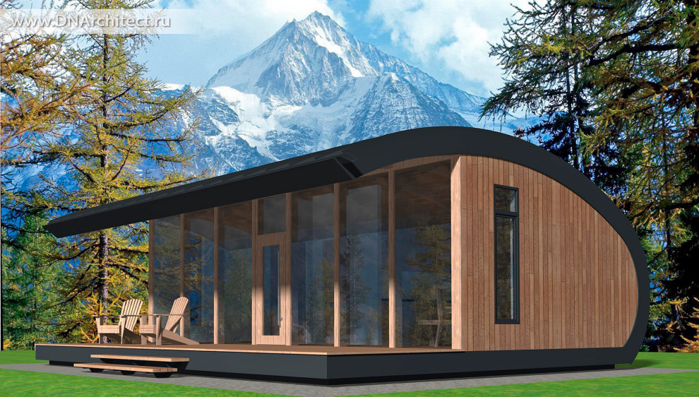 Проект гостевого дома S-70-90