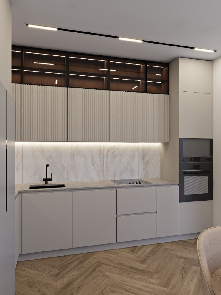 Кухня-столовая в современном стиле