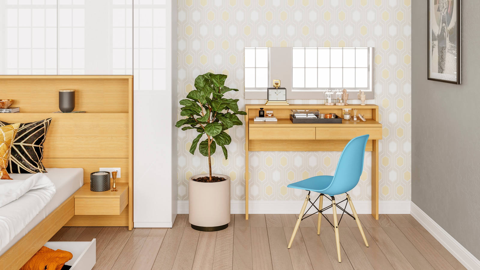 Визуализация спальня INTRA ОГОГО Обстановочка