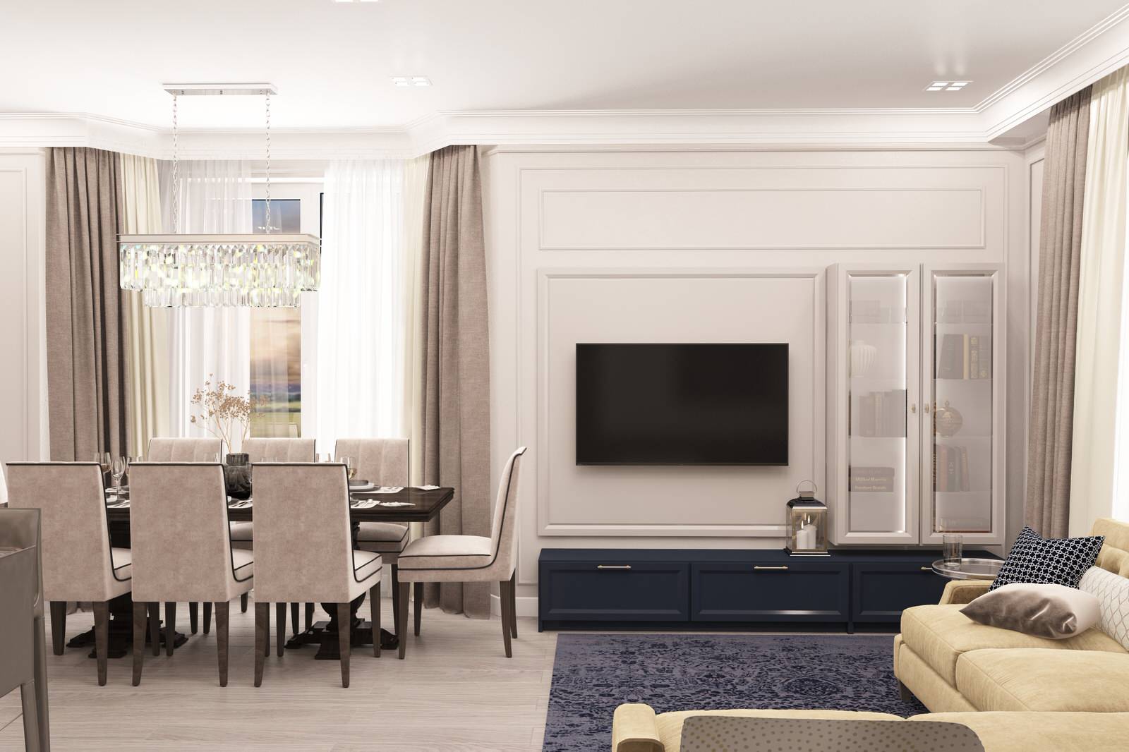 Обложка проекта: Кухня-столовая в частном доме