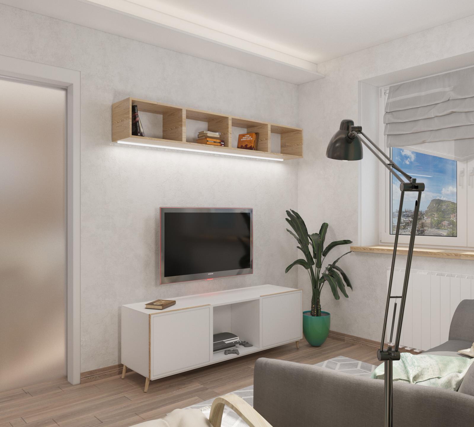 Квартира в современном стиле со скандинавским настроением